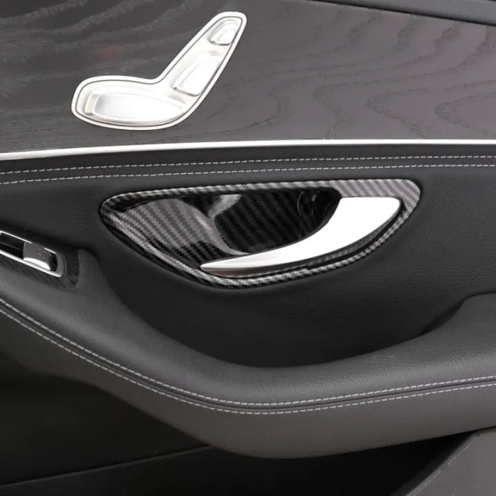 carbon-fiber-car-door-handle-bowl-cover-trim-for-mercedes-benz-c-e-glc-class-w205-x253-glc260l-e3000l-c200l-2015-2021