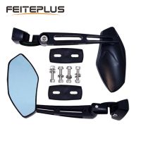 Aluminum Alloy Rearview Mirror Universal Motorcycle Rear View Mirror Racing Side Rearview Mirrors Black Mirrors