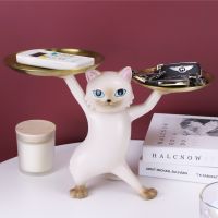 Enchanting cat beckoning cat lifting living room porch entrance door entrance door key storage tray decoration decoration