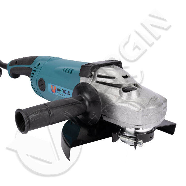 vergin-เจียรมือ-ลูกหมู-เครื่องเจียรไฟฟ้า-7-นิ้ว-2-400w-angle-grinder-ใช้งานได้-7-9-นิ้ว-มอเตอร์ทองแดงแท้-100-ประกัน-6-เดือน-มีสี-แดง-ฟ้า