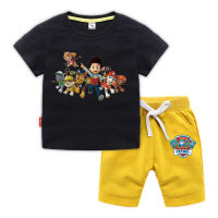 PAW Patrol Boys Girls Pajamas Set Short Sleeve T-shirt Shorts 2020 New Cartoon Printed Cotton Summer Casual Sport Leisure Wear Kids Clothing 2 PCs