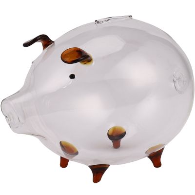 Pig Piggy Bank Money Boxes Coin Saving Box Cute Transparent Glass Souvenir Birthday Gift For Children Kids