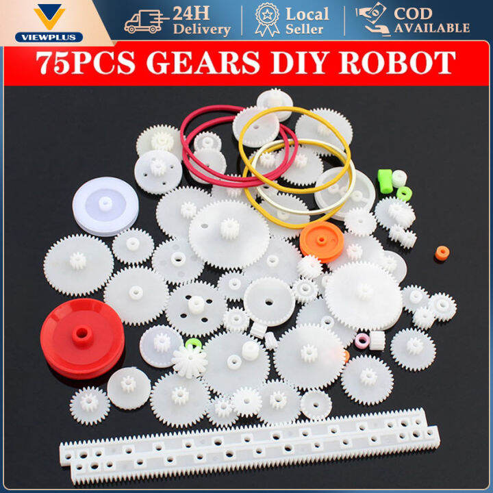 Plastic Gears Set DIY Assembly Toy Teeth Belt Worm Band Wheel Sector