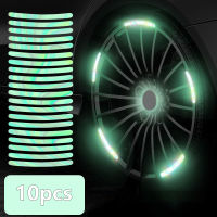 Sticker Car Logo Reflective Personality Decorative Wheel Creative Cover Luminous Car