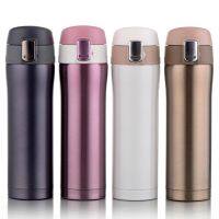 4 Colors Home Kitchen Vacuum Flasks Thermoses 500ml 350ml Stainless Steel Insulated Thermos Cup Coffee Mug Travel Drink Bottl