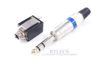 1 Piece 6.35mm 3 Pole Plug TRS 1/4 Stereo Audio Jack 9 Pin Socket Guitar microphone amplifier Audio Video Amplier Mixer