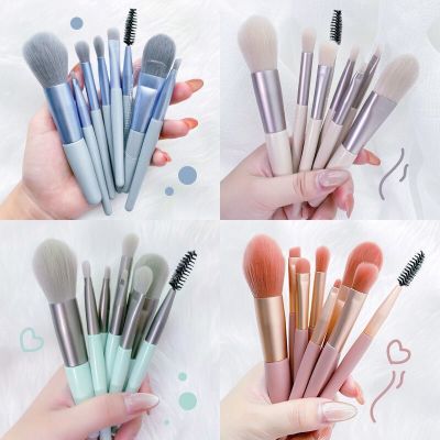 8Pcs Makeup Brushes Set Soft Fluffy Cosmetic Powder Eye Shadow Foundation Blush Blending Concealer Beauty Make Up Tool Brushes Makeup Brushes Sets