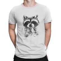 Men T-Shirts Mapache Vintage 100% Cotton Tee Shirt Short SleeveT Shirts O Neck Clothing Unique XS-4XL-5XL-6XL