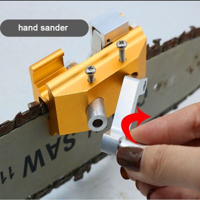 Portable Chain Saw Sharpener Manual Chainsaw Sharpening Jig Grinding Abrasive Tool Machinery Chain Saw Drill Sharpen Tools