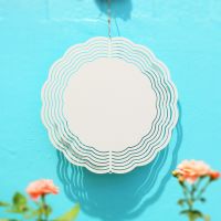 3 Pcs Sublimation Wind Spinner Blanks Hanging Wind Spinners 10 Inch for Indoor Outdoor Garden Decoration