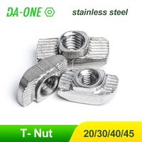 Aluminum Profile T Nuts Stainless Steel 304 Hammer Head Slot Nut M3 M4 M5 M6 M8 2020/3030/4040/4545 Series T-Nut for Window Hand Tool Parts Accessorie