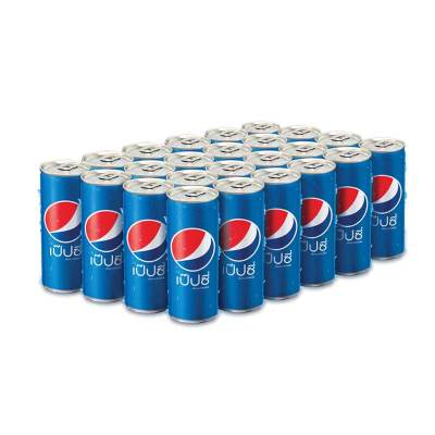 สินค้ามาใหม่! เป๊ปซี่ น้ำอัดลม 325 มล. แพ็ค 24 กระป๋อง Pepsi Cola 325 ml x 24 Cans ล็อตใหม่มาล่าสุด สินค้าสด มีเก็บเงินปลายทาง