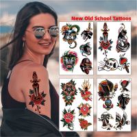 hot【DT】 Temporary Tatoo Stickers New Old School Color Leopard Arm Makeup