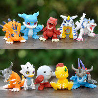 Anime Q รุ่น Digimon รวบรวม MINI FIGURE Tyrannosaurus Rex Agumon GABA Bada TAIL BEAST CUT รุ่น toycoration