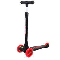 Ferrari Twist Scooterเฟอร์รารี่ สกู๊ตเตอร์ 3ล้อ ล้อมีไฟ มีเบรกหลัง - สีดำ FXK5