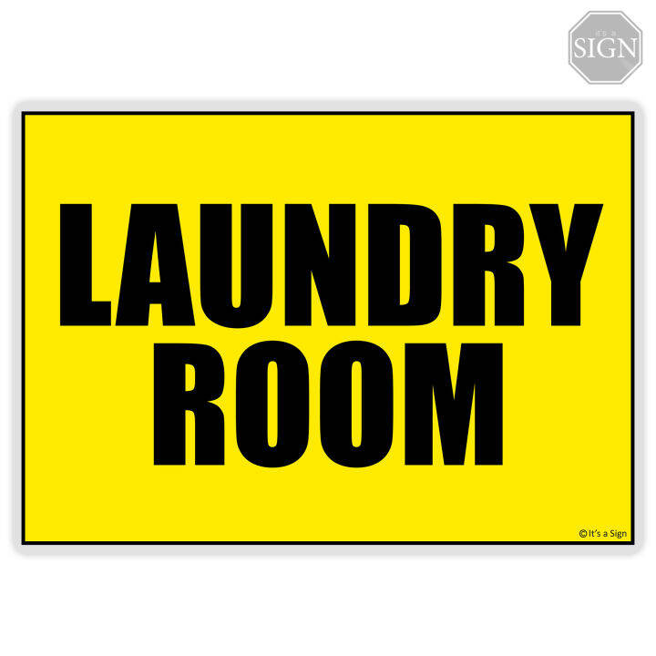 Laundry Room Sign - Laminated Signage - A4 Size | Lazada PH