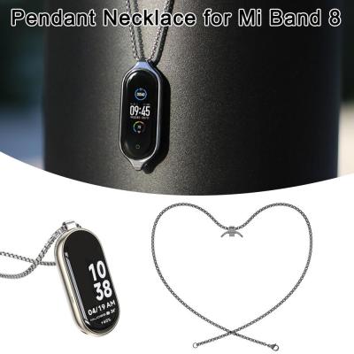 Suitable For Xiaomi Bracelet 8 Necklace Pendant Hanging Metal Necklace Stainless Strap Watch Steel Z0I9