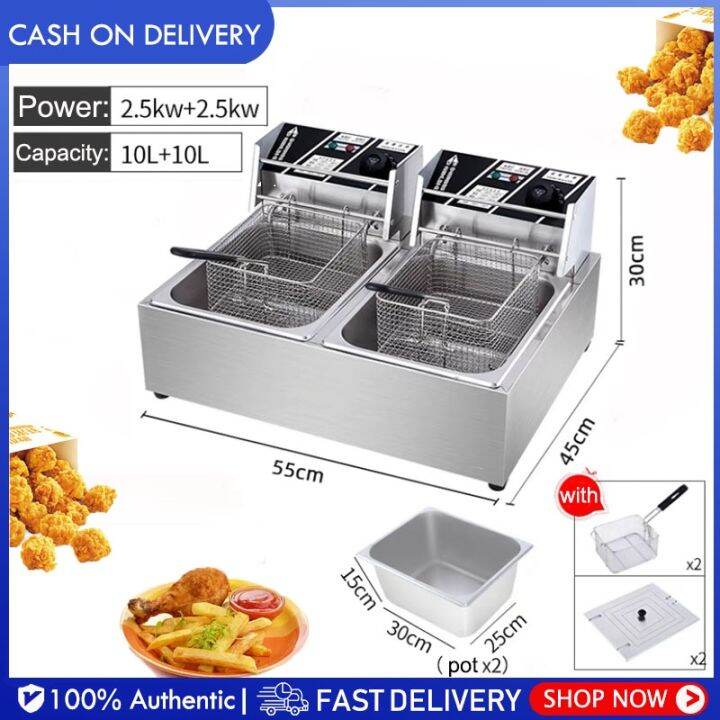 Factory direct sales Commercial 20Liters Electric Deep Fryers Stainless