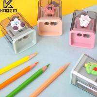 Mini Cute Cartoon Two Hole Sharpener Pencil Kawaii Stationery Sharpener Student Supplies