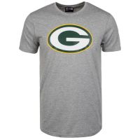 แขนสั้นโอเวอร์ไซส์เสื้อยืด พิมพ์ลายโลโก้ทีม Green Bay Packers สีเทา สําหรับผู้ชายS-4XL  A4QT