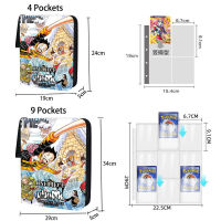 OnePiece บัตรอัลบั้มหนังสือสามารถถือ400ชิ้น-900ชิ้นอะนิเมะการ์ดเกมคอลเลกชันแบบพกพากรณีซิปผู้ถือ Binder โฟลเดอร์