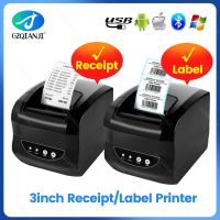 เครื่องพิมพ์ใบเสร็จ Xprinter 365B เครื่องพิมพ์ Pos บาร์โค้ดฉลากความร้อนเครื่องเครื่องพิมพ์ใบเสร็จบลูทูธสติกเกอร์บลูทูธ80มม. สำหรับ Android IOS Windows