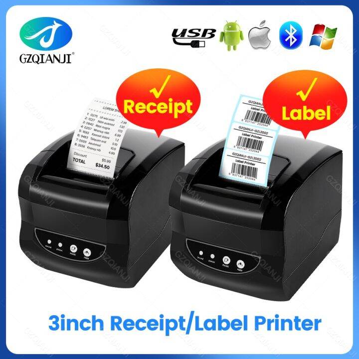 Xprinter 365B Thermal Label Barcode Pos Printer Bluetooth 80MM Receipt