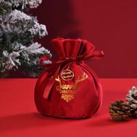 Velvet Bag Sacks Gift- Reindeer Gift Christmas