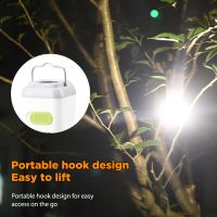 2 in 1 Led Power Bank Flashlight Chargable Night Torch Light with Hook Chandelier Camping Lamp Waterpoof Outdoor Equipment Rechargeable  Flashlights