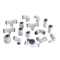 1/2 RO Water Fitting 16 Types Male Female Thread Coupling Elbow Ball Valve POM Hose PE Pipe Connector Water Filter Parts Valves