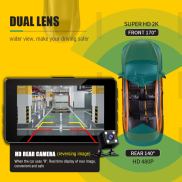 Camera hành trình Asawin A12S ống kính kép. 1080P