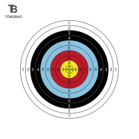 TONGBAO01 10ชิ้น40x40ซม.ยิงธนูเป้าหมายกระดาษทนทานฝึกธนูธนูลูกดอกเอกสารล่าสัตว์ยิงอุปกรณ์เสริม