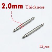 “：{ 15Pcs Watch Band Pin 2.0Mm Diameter Strap Spring Bar Watches Part Stainless Steel Spring Rod Link Pins 2Mm Thickness