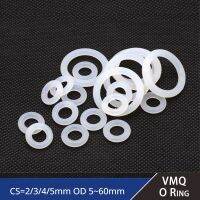 20 buah Gasket cincin silikon kelas makanan putih CS 2/3/4/5mm OD 5 60mm Gasket cincin silikon VMQ O cincin