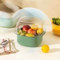 【CC】 Thickened Layer Drain Basket Household Fruit Tray Large Capacity Luxury Plastic