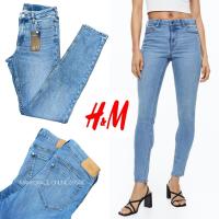 [A Motion]☽Celana Jeans Denim สำหรับผู้หญิง H M