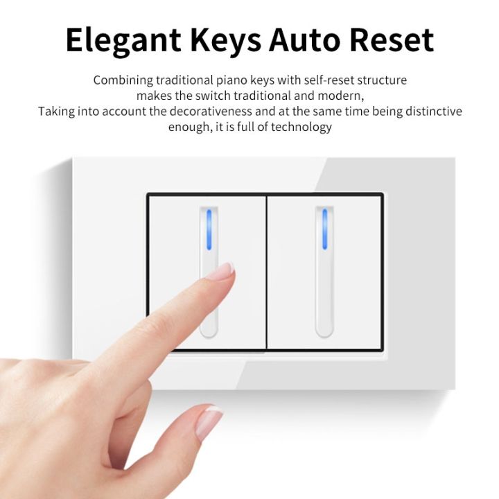 pssrise-2-way-piano-key-reset-light-switch-tempered-glass-panel-wall-switch-socket-with-led-indicator-us-brazil-mexico-118x74mm
