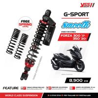 โช้คอัพ YSS SMOOTH G-SPORT BLACK SERIES สำหรับ Honda Forza 300/350 ปี 2018-ปัจจุบัน ***แถมสปริงให้ด้วยอีก 1 ชุด***