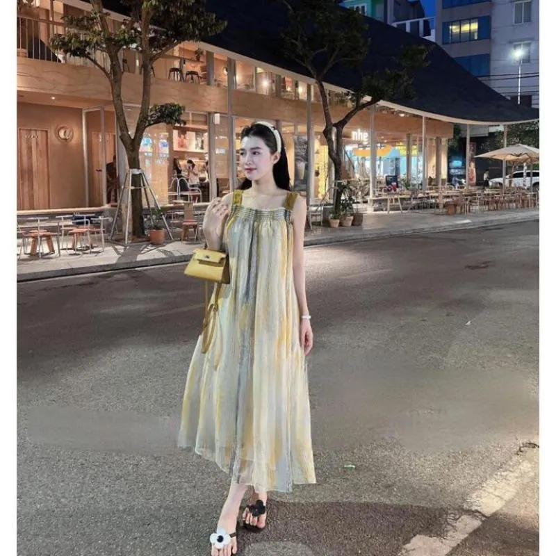 Váy Hai Dây Hoa Nhí/ Áo Khoác Cardigan Mỏng HT01 Phong Cách Hàn Quốc - Kho  Thóc
