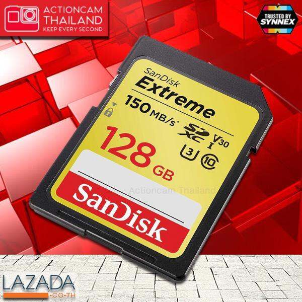 sandisk-extreme-sd-card-128gb-sdxc-ความเร็ว-อ่าน-150mb-s-เขียน-60mb-s-sdsdxv5-128g-gncin-เมมโมรี่-การ์ด-แซนดิส-กล้อง-ถ่ายภาพ-ถ่ายรูป-ถ่ายวีดีโอ-กล้องdslr-กล้องโปร-กล้องมิลเลอร์เลส-mirrorless-รับประกัน