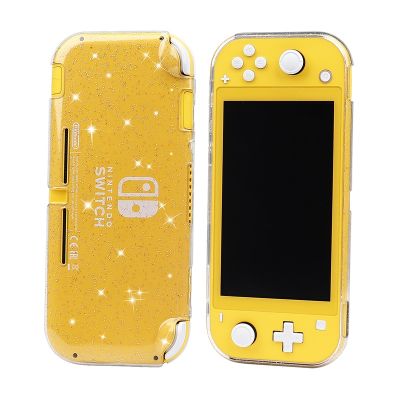 【lz】❀☎▤  Tpu macio caso de cristal glitter para interruptor lite console do jogo vídeo transparente capa protetora para interruptor lite casca pele