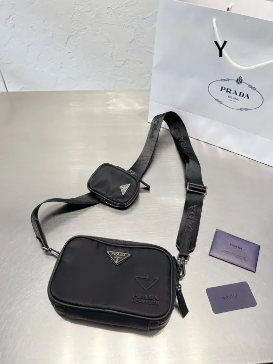 New Arrival] Prada 2022 Leather Wallets Moneybags Zipper Coin Purse Woman  or Men Envelope Wallet Money Cards Holder Bags | Lazada PH