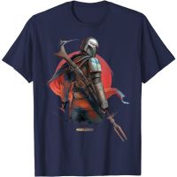 HOT ITEM!!Family Tee Couple Tee Star Wars The Mandalorian Detailed Portrait T-Shirt Adult Clothes