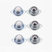 4Pcs Metal Steel Swivel Ball Caster Wheel Universal Eye Round Wheel for Machinery Trolleys Furniture Hardware By HXS