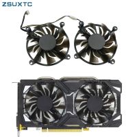 พัดลมเย็น4Pin 2ชิ้น/ล็อตสำหรับเปลี่ยน ZOTAC GTX1060 GTX960 GTX950การ์ดจอพัดลมทำความเย็น GTX 1060 960 950 HA