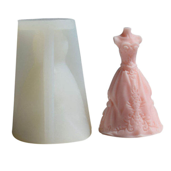 scented-candle-diy-handmade-tools-create-beautiful-princess-wedding-dress-designs-mousse-mold-candle-mold