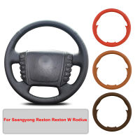 Hand-stitched Artificial Leather Car Steering Wheel Cover For Ssangyong Rexton Rexton W Rodius Original Steering Wheel id