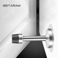 Stainless Steel Door Stops Wall Mounted Door Stopper Rubber Holder Catch Floor Fitting With Screws Bedroom Home Hardware Door Hardware Locks