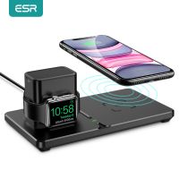 ESR Wireless Charger For Iphone 13 12 11 Pro Max For Iwatch 5 4 3 For Airpods Pro Fast Charger 2 In 1 Wireless Charging Pad