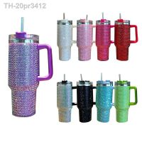 ✸﹍ 20pr3412 Aço inoxidável isolado garrafa de água Cup com alça Cup Viagem In-Car Flasks 40oz